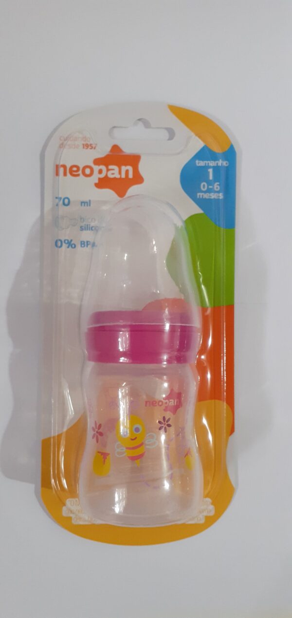 Mamadeira Para Bebê Neopan 70ml tamanho 1 para bebe de 0-6 meses