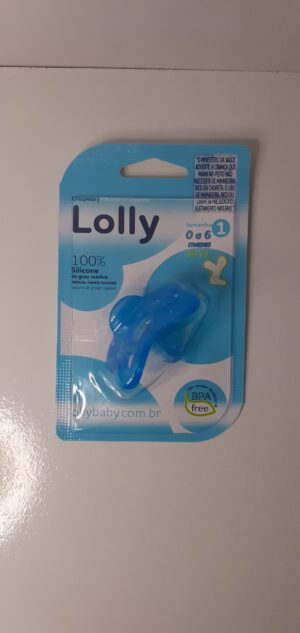 Chupeta Lolly 100% Silicone Tamanho 1 de 0 a 6 Meses 1 Unidade