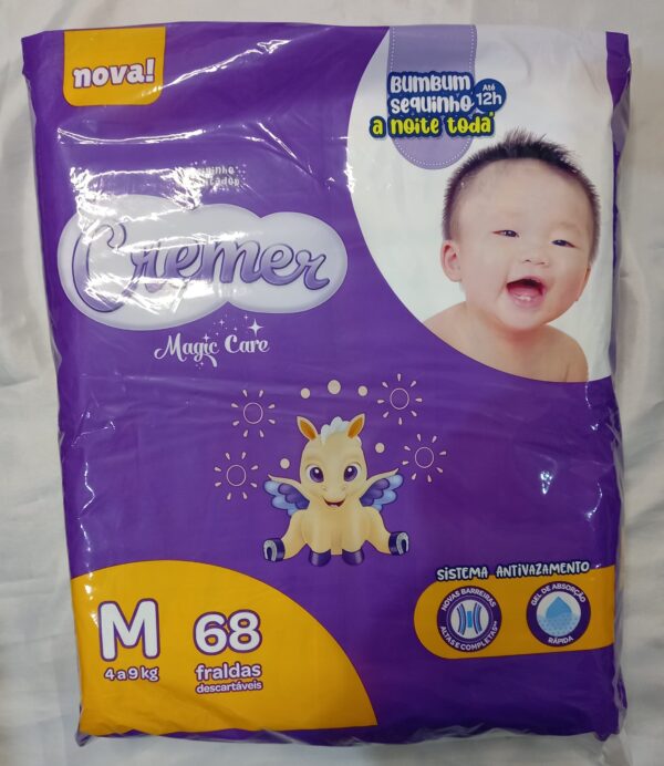 Fralda Cremer Disney Tam. M 4 a 9kg 68 Unidades