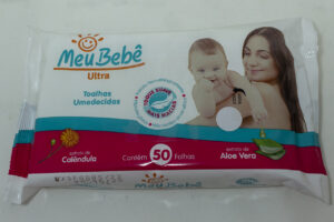 Toalhas Umedecidas, Lenços com 50 unidades Meu Bebê ultra - Higieline